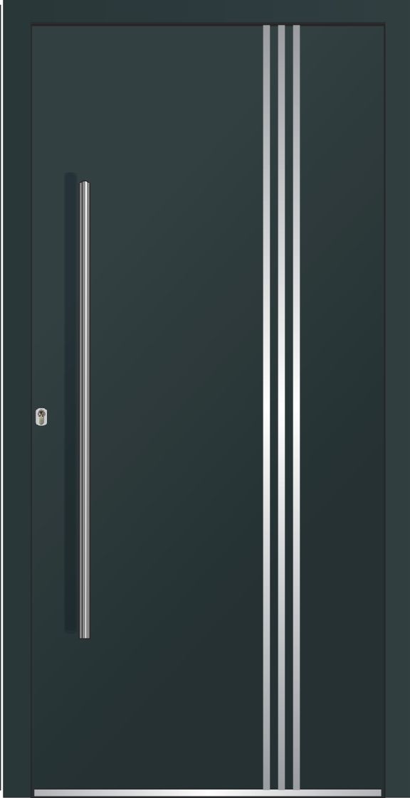 Model LA10 Sistem WH75 Alu cu PVC Usa de intrare Fara sticla